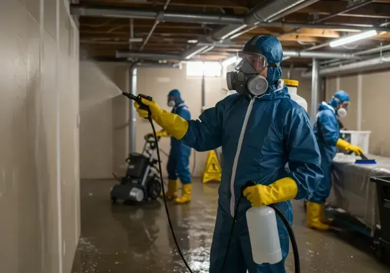 Basement Sanitization and Antimicrobial Treatment process in Great Kills, NY