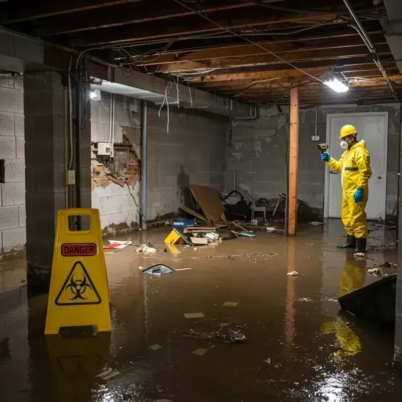 Flooded Basement Electrical Hazard in Great Kills, NY Property